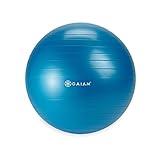 Gaiam Kids Balance Ball - Exercise Stability Yoga Ball, Kids Alternative Flexible Seating for Active Children in Home or Classroom (Satisfaction Guarantee), Blue, 45cm (2.09 Pounds)