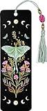 Luna Moth Beaded Bookmark
