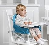 Regalo My Chair 2-in-1 Portable Travel Booster Seat & Activity Chair, Bonus Kit Includes, Oversized Removable Tray with Cup Holder, Aqua