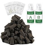 Seed Pods Kit for Hydroponics Garden Kit with 50pcs Grow Sponges, 200ML A&B Solid Nutrient with 4pcs Refills Plant Foods, Plants Germination Kit Compatible with Idoo, LYKO (Square)