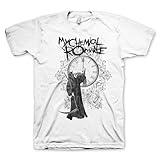 2Bhip My Chemical Romance Fire Time Mens White Short Sleeve Rock Music Vintage Style Graphic T-Shirt - Small