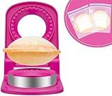 Sandwich Cutter and Sealer，Round Sandwich Cutters for Kids Lunch，Peanut Butter Jelly Sandwich Cutter，Ideal for School Lunch Boxes and Bento Boxes Boys Girls (Round Pink and 2 Bags)