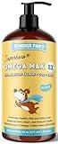 Wonder Paws Fish Oil for Dogs - Omega 3 for Dogs from Alaskan Salmon, Cod & Krill Oil - EPA DHA Fatty Acids - Less Shedding & Itching - Skin, Joint, Immune & Heart Health - Liquid Supplement (16 oz)