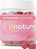 Kind Nature High Potassium Supplement 500mg - Chewable Gummies for Adults & Kids - Pure Potassium Bicarbonate Mineral Supplement - Vegan, Gluten Free, Non GMO - 60 Gummies (30 Day Supply)