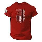 4th of July Shirt for Men Patriotic American Flag USA Tshirt Independence Day Outfit Stars Striped T Shirts Vintage Short Sleeve Boys Athletic Top Graphic Tees Prime Try Before You Buy