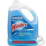 JOEY'Z 1 Gallon Glass Cleaner Refill Comptible with Windex Glass Cleaner Refill/Windex Refill 1 Gallon Original Windex Multisurface Cleaner Bundle Decal