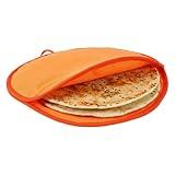Andibro 12 Inch Tortilla Warmer Pouch, Microwavable Insulated Tortilla Holder for Tacos Naan Pizza and Flatbreads