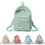 Personalized Backpack for Girls/Boy with Name, Custom Corduroy Backpack with Cotton Rope Woven, Dance/Gymnastics, Back to School Bag, Monogram Book Bag for Kids, Birthday/Christmas Gift, Children Gift