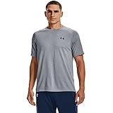 Under Armour Men's Tech 2.0 Short-Sleeve T-Shirt , Steel Light Heather (036)/Black, Large