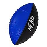 Nerf Kids Foam Football - Pro Grip Youth Soft Foam Ball - Indoor + Outdoor Football for Kids - Small Foam Football - 9" Inch Youth Sized Football - Blue + Black