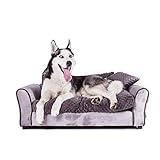 Keet Westerhill Pet Sofa Bed, Charcoal, Large (40x23x13)