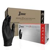 1st Choice Black Gloves Disposable Latex Free - Black Nitrile Gloves Large Black Gloves for Cooking - 6 mil, Case of 1000