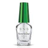 SNS Base Coat Nail Polish for Nail Dip Powder, SenShine Gel Base - Long-Lasting & Fast-Drying Nail Strengtheners Gel Base - Low-Odor & No UV Lamp Required - 0.5 OZ