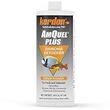 Kordon AmQuel Plus Aquarium Water Conditioner - Instantly Detoxifies Ammonia, Nitrite, Nitrate, and Chlorine Remover for Freshwater & Saltwater Aquariums, 16 Ounces