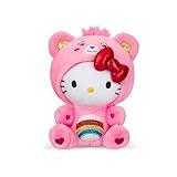 Care Bears Hello Kitty Dressed As Cheer Bear 8" Fun-Size Plush - Soft, Huggable Bestie! – Good for Girls and Boys, Employees, Collectors, Ages 4+