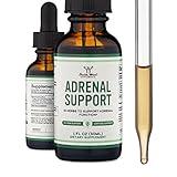 Adrenal Support Supplements (Liquid Drops) - 10 Organic Adaptogens for Adrenal Fatigue (One Month Supply) Cortisol Manager for Stress Relief (10 Apoptogenic Herbs for Adrenal Health) by Double Wood