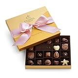 Godiva Chocolatier Pink Ribbon 18-Piece Assorted Chocolate Gift Box – Gourmet Chocolate Candy Variety Pack – Dark Caramel, Milk Chocolate, Nuts– Gift Basket for Father’s Day, Birthday and Anniversary