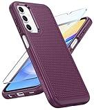 FNTCASE for Samsung Galaxy A15-5G Case: Dual Layer Protective Heavy Duty Cell Phone Cover Shockproof Rugged with Non Slip Textured Back - Military Protection Bumper Tough - 2024, 6.5inch