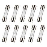 BOJACK F5AL125V 5x20 mm 5 A 125 V fuses 0.2x0.78 Inch 5 amp 125 Volt Fast-Blow Glass Fuses(Pack of 10 Pcs)