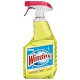 Windex Multipurpose Cleaner Disinfectant Spray Bottle, Fast Clean Surface Cleaner, Citrus Scent, 32 Fl oz