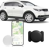 Hongtop H Car GPS Tracking Device for Vehicles,Cars etc,1PCS Real Time GPS Tracker for Vehicles Work with Find My (iOS Only),Mini Hidden Car Tracker with Magnetic Waterproof Case,No Monthly Fee(Black)