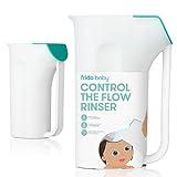 Frida Baby Control The Flow Bath Rinse Cup | Rinser to Wash Hair + Body | Rinser-Cup for Bath Time with Easy Grip Handle + Removable Rain Shower