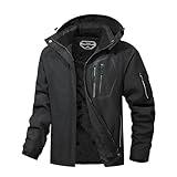 UTWGN Men's Ski Jacket Winter Warm Snow Coat Waterproof Windbreaker Hooded Work Outerwear Snowboarding Jackets