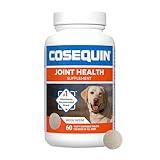 Nutramax Laboratories Cosequin Maximum Strength Joint Health Supplement for Dogs - With Glucosamine, Chondroitin, and MSM, 60 Chewable Tablets