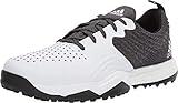 adidas Men's Adipower 4ORGED S Golf Shoe, Black/White/Silver Metallic, 10.5 M US