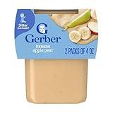 Gerber Baby Food, Banana Apple Pear, 4 Oz, 2 Ct
