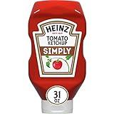 Heinz Simply Tomato Ketchup with No Artificial Sweeteners (31 oz Bottle)