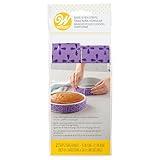 Wilton Bake-Even Cake Strips for Evenly Baked Cakes, 2-Piece Set, Purple, Fabric