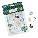 PME Christmas Edible Sugar Decorations - Christmas Cheer (Pack of 12)