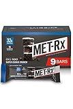 MET-Rx Big 100 Protein Bar, Meal Replacement Bar, 32G Protein, Super Cookie Crunch, 9 Bars (Pack of 1)