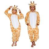 Funziez! Slim Fit Adult Onesie - Animal Halloween Costume - Plush Fruit One Piece Cosplay Suit for Women and Men