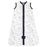 Burt's Bees Baby Baby Beekeeper Wearable Blanket, 100% Organic Cotton, Swaddle Transition Sleeping Bag, A Midnight Twinkle, Medium