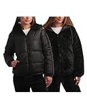 Steve Madden Women's Winter Jacket - Heavyweight Reversible Quilted Puffer Parka Coat Faux Fur Lined Jacket for Women (S-XL), Size Medium, Premium Black