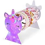 Basumee Girls Headband Holder Organizer Hair Hoop Headband Display Stand Unicorn Hairband Stand Organizer Headband Storage Home Room Decors for Girls, Purple Pink Starry