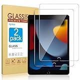 apiker 2 Pack Screen Protector for iPad 9th 8th 7th Generation 10.2 Inch, Tempered Glass Film for iPad 9 8 7 (2021/2020/2019), Case Friendly & Apple Pencil Compatible