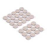 Amazon Basics Round Felt Furniture Pads, 1 inch, 32 Count, 4 x 4 x 3/8", 4.7" x 4.7" x 0.4", Beige