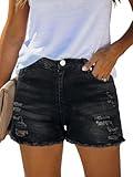 MixShe Shorts for Women Denim Pants Womens Jeans Spring Break Essentials Fashion Beach Vacation Clothes Summer Outfits Black Medium