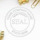 Premium Soft Non-Profit Seal - 1-5/8 LLC Stamp & Seal of Legitimateity for Community Service Organizations, Charities, and Non-Profits - Official Documentation and Recognition