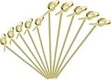 400PCS Bamboo Cocktail Picks for Appetizers Set（6 Inches + 4.7 Inches）