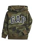 GAP boys Logo Hoodie Sweatshirt, Camouflage, Medium US