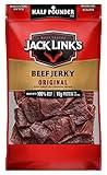 Jack Link's Beef Jerky, Original, Half Pounder Large Jerky Bag - Flavorful Meat Snack, Ready to Eat Protein Snacks with 10g of Protein per Serving, Made with 100% Beef