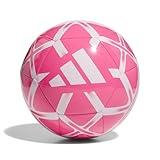 adidas Unisex Starlancer Club Soocer Ball, Solar Pink/White, 4