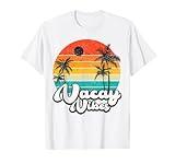 Vintage Palm Tree Sunset Beach Vacation Summer Vacay Vibes T-Shirt
