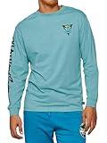 Maui and Sons Tartar Control Long Sleeve T-Shirt (Deep Ocean, L)