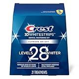 Crest 3D Whitestrips, Supreme Flexfit, Teeth Whitening Strip Kit, 42 Strips (21 Treatments)