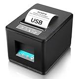 MUNBYN 80mm USB Receipt Printer, POS Printer with Auto Cutter ESC/POS Command Support Windows Mac(Only USB Interface)
